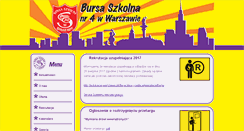 Desktop Screenshot of bursa4.waw.pl